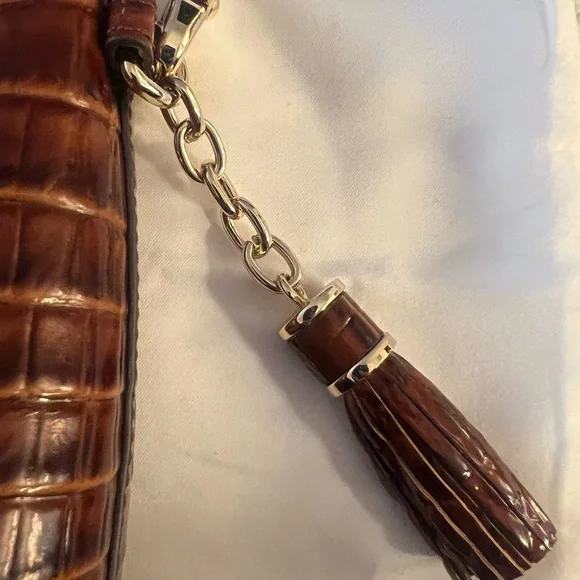 Brahmin Kayla Pecan Melbourne Wristlet Clutch - Picture 3 of 8